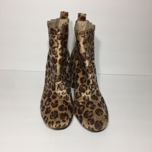 H&M Divided Leopard Ankle Booties